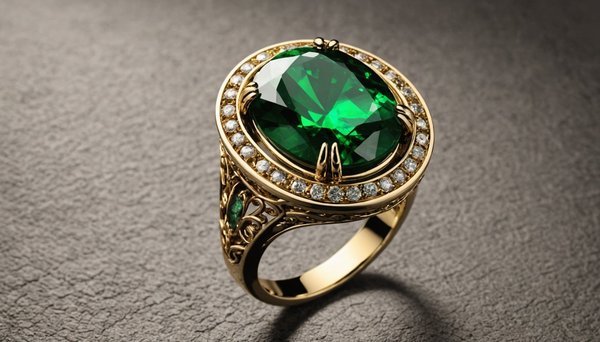 Explore les raisons d'adopter la bague en pierre verte luciana